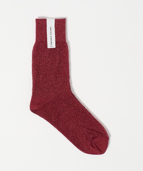 UNITED ARROWS(ユナイテッドアローズ)の「シアー グリッター ソックス(ソックス/靴下・レディース・ネイビー/その他1/レッド/ベージュ/ブラック・FREE)」の4枚目の写真