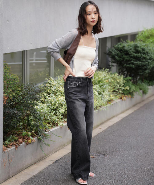 PICCADILLY（ピカデリー）の「◆〈フリーズマート別注〉PICCADILLY ベーシックワイドデニムパンツ【低身長サイズ有】（デニムパンツ・レディース・ライトインディゴブルー/ブラック系その他2・X-SMALL/SMALL/MEDIUM）」の12枚目の写真