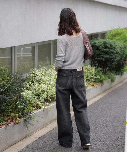 PICCADILLY（ピカデリー）の「◆〈フリーズマート別注〉PICCADILLY ベーシックワイドデニムパンツ【低身長サイズ有】（デニムパンツ・レディース・ライトインディゴブルー/ブラック系その他2・X-SMALL/SMALL/MEDIUM）」の13枚目の写真