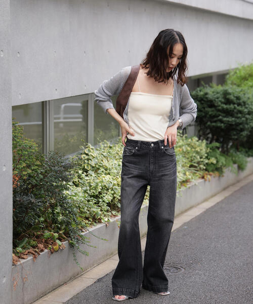 PICCADILLY（ピカデリー）の「◆〈フリーズマート別注〉PICCADILLY ベーシックワイドデニムパンツ【低身長サイズ有】（デニムパンツ・レディース・ライトインディゴブルー/ブラック系その他2・X-SMALL/SMALL/MEDIUM）」の14枚目の写真