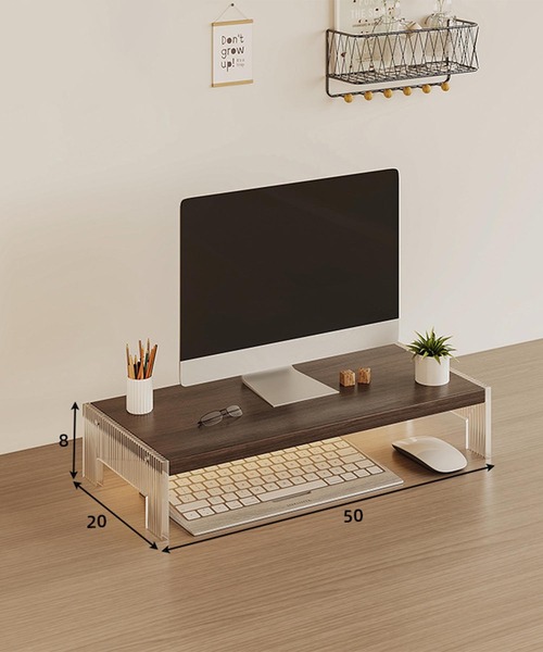 aimoha(アイモハ)のアクリル脚 モニター台(PCグッズ)