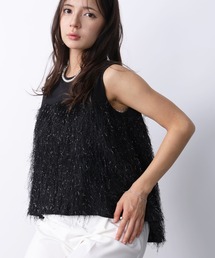 PICCIN | フェザー切り替えノースリーブブラウス(シャツ/ブラウス)