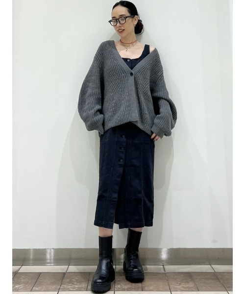 GAP(ギャップ)の「シーム フロントボタン ミディワンピース(ワンピース・レディース・ブラック・S/M/L/XS/XXS)」の10枚目の写真