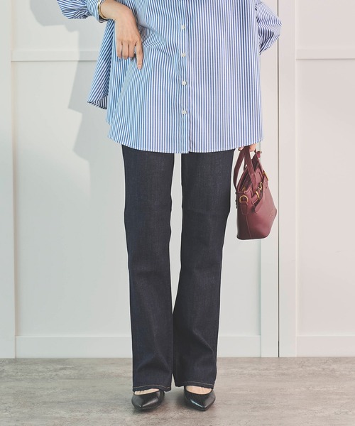 Sirin(シリン)の「【YANUK】セミフレア インディゴ(デニムパンツ・レディース・インディゴブルー・SMALL/X-SMALL)」の1枚目の写真