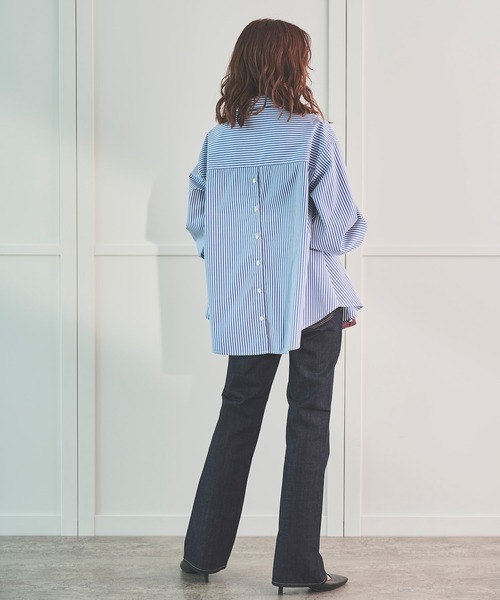 Sirin(シリン)の「【YANUK】セミフレア インディゴ(デニムパンツ・レディース・インディゴブルー・SMALL/X-SMALL)」の2枚目の写真