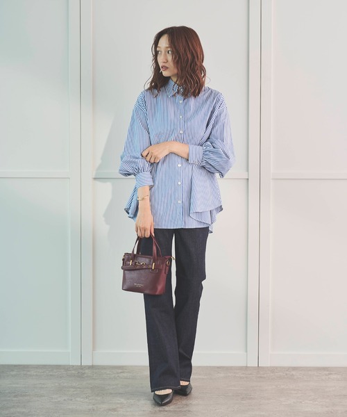 Sirin(シリン)の「【YANUK】セミフレア インディゴ(デニムパンツ・レディース・インディゴブルー・SMALL/X-SMALL)」の3枚目の写真