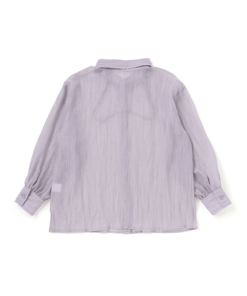 ZIDDY（ジディ）の「オフショルダー2WAY長袖シャツ＆半袖Tシャツセット(130~160cm)（シャツ/ブラウス・キッズ・パープル/グレー・FREE/130cm/140cm/150cm）」の6枚目の写真