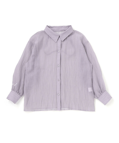 ZIDDY（ジディ）の「オフショルダー2WAY長袖シャツ＆半袖Tシャツセット(130~160cm)（シャツ/ブラウス・キッズ・パープル/グレー・FREE/130cm/140cm/150cm）」の7枚目の写真