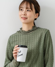 ハーフジップ」に該当するニット/セーター（グリーン・カーキ