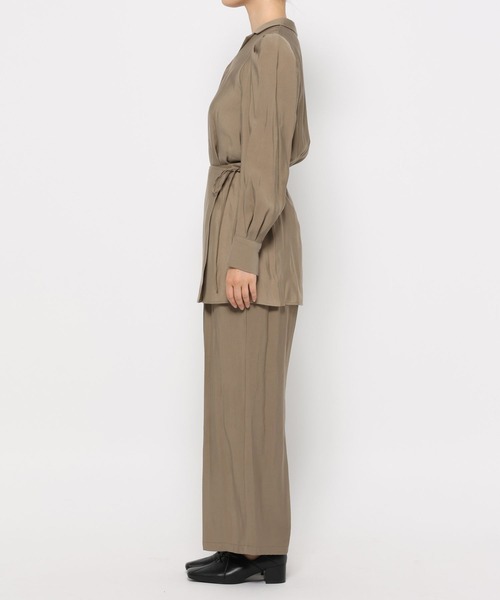 mysty woman（ミスティウーマン）の「R/Tカイキンコンビネゾン　591111（つなぎ/オールインワン・レディース・ブラック/ベージュ・FREE）」の8枚目の写真