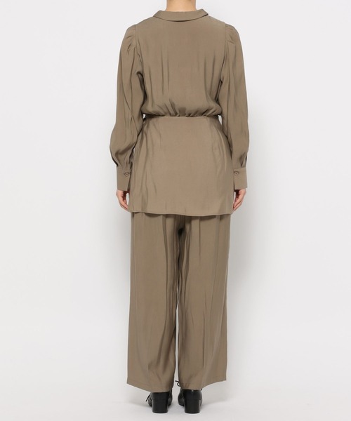 mysty woman（ミスティウーマン）の「R/Tカイキンコンビネゾン　591111（つなぎ/オールインワン・レディース・ブラック/ベージュ・FREE）」の9枚目の写真