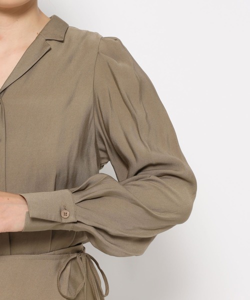 mysty woman（ミスティウーマン）の「R/Tカイキンコンビネゾン　591111（つなぎ/オールインワン・レディース・ブラック/ベージュ・FREE）」の11枚目の写真