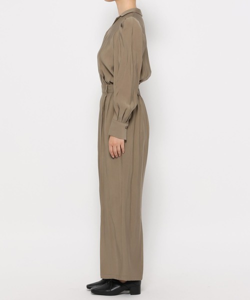 mysty woman（ミスティウーマン）の「R/Tカイキンコンビネゾン　591111（つなぎ/オールインワン・レディース・ブラック/ベージュ・FREE）」の17枚目の写真