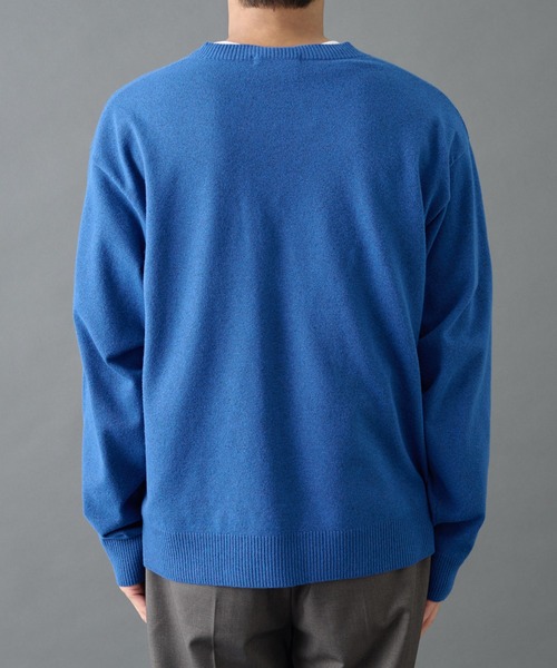 COLONY 2139(コロニートゥーワンスリーナイン)の「Vネックウォッシャブルニットプルオーバー(ニット/セーター・メンズ・グレー/ブラック/ブルー・LARGE/MEDIUM)」の9枚目の写真