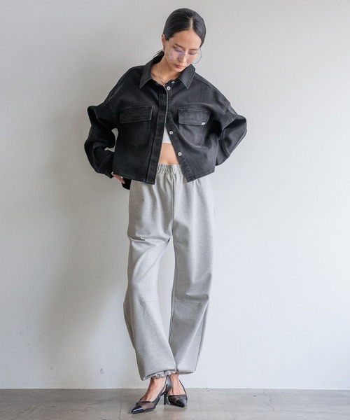 HEREIAM（ヘレイアム）の「【HEREIAM】Flexデニムシャツ（シャツ/ブラウス・レディース・インディゴブルー/ブラック・FREE）」の3枚目の写真