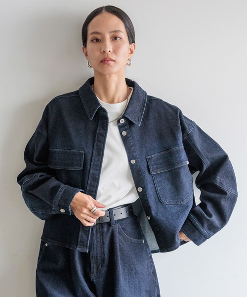 【HEREIAM】アスレチックデニムシャツ HEREIAM】アスレチックデニムシャツ（シャツ/ブラウス