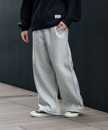 【2色展開】メルトン ワイド イージー パンツ
