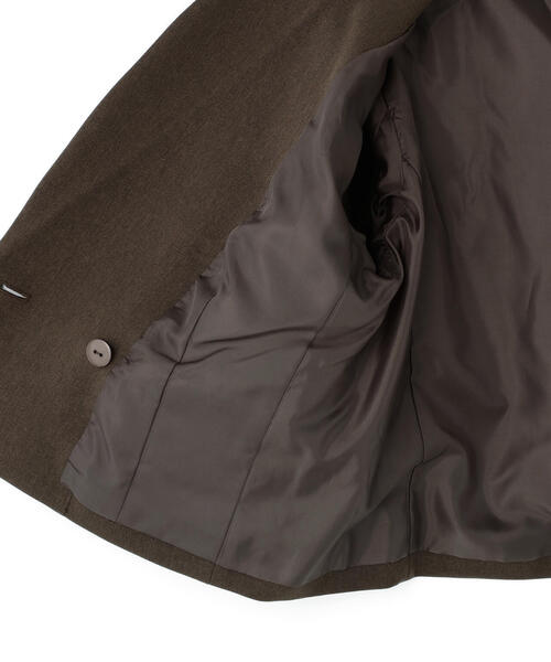 NATURAL BEAUTY BASIC（ナチュラルビューティーベーシック）の「◇ショートジャケット（テーラードジャケット・レディース・ダークブラウン/イエロー・MEDIUM/SMALL）」の10枚目の写真