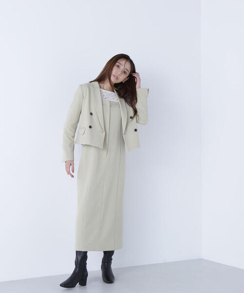 NATURAL BEAUTY BASIC（ナチュラルビューティーベーシック）の「◇ショートジャケット（テーラードジャケット・レディース・ダークブラウン/イエロー・MEDIUM/SMALL）」の19枚目の写真