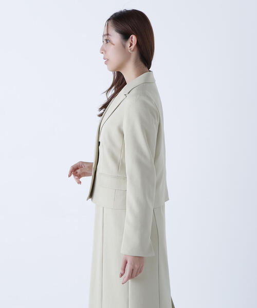 NATURAL BEAUTY BASIC（ナチュラルビューティーベーシック）の「◇ショートジャケット（テーラードジャケット・レディース・ダークブラウン/イエロー・MEDIUM/SMALL）」の20枚目の写真