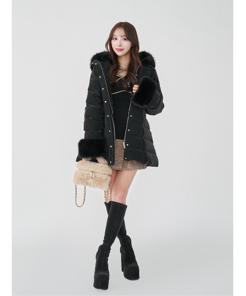 Darich レディミディダウンコート ブラック M ダーリッチ Darich レディミディダウンコート （ブラック