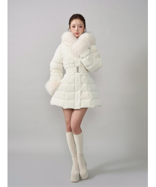 Darich♡レディミディダウンコート♡ベージュ♡M レディミディダウンコート（ダウンジャケット/コート）｜Darich