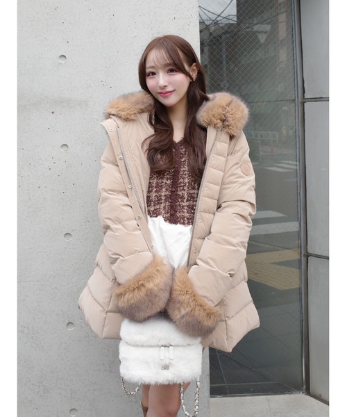 Darich♡レディミディダウンコート♡ベージュ♡M レディミディダウンコート（ダウンジャケット/コート）｜Darich