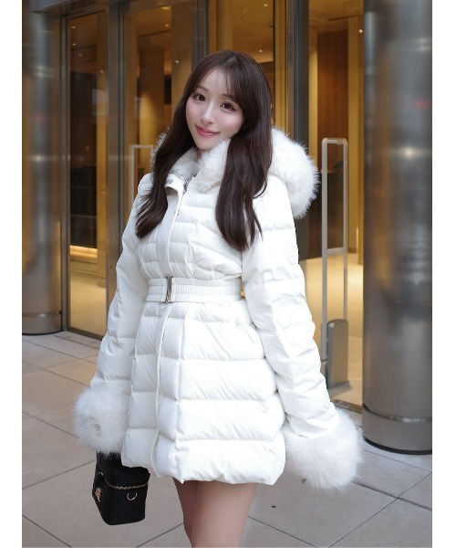 Darich♡レディミディダウンコート♡ベージュ♡M レディミディダウンコート（ダウンジャケット/コート）｜Darich