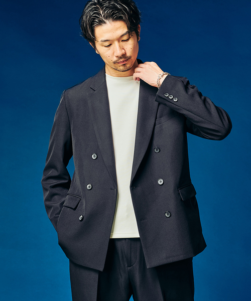 4WAYストレッチ” ダブルジャケット（テーラードジャケット）｜417