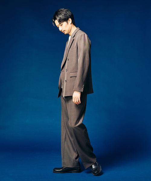 417 EDIFICE（フォーワンセブンエディフィス）の「”4WAYストレッチ” ダブルジャケット（テーラードジャケット・メンズ・ブラウン/カーキ/ブラック・LARGE/MEDIUM/SMALL）」の22枚目の写真