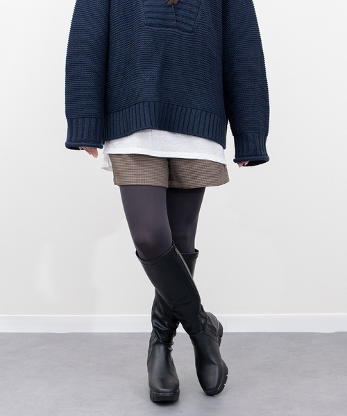 Bussola（ブソラ）の「【bussola】晴雨兼用アイスグリップソールロングブーツ(954113)（ブーツ・レディース・ブラック・39/38/37/36/35）」の7枚目の写真