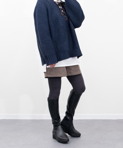 Bussola（ブソラ）の「【bussola】晴雨兼用アイスグリップソールロングブーツ(954113)（ブーツ・レディース・ブラック・39/38/37/36/35）」の8枚目の写真