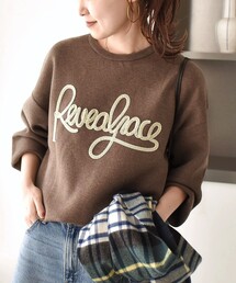 【WEB限定】〈手洗い可能〉サガラ 刺繍 / ファンシー レース ロゴ プルオーバー