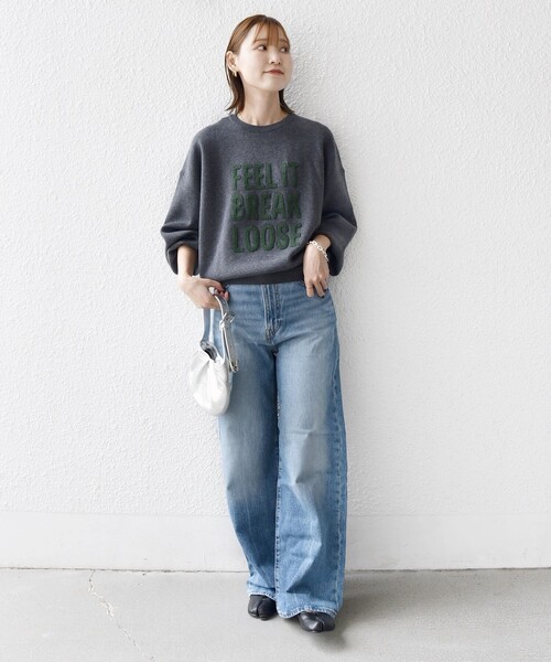 ヒ*ロ様 undercover虫刺繍ニット プルオーバー トップス セーター 楽天市場】ロゴニット / 公式 CUBE SUGAR リサイクル ニット