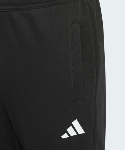 adidas（アディダス）の「ワーディング パック フレンチテリー 9/10丈 カフ仕上げの裾 パンツ キッズ / アディダス adidas（スウェットパンツ・キッズ・ブラック/ブルー・120/130/140/150/160）」の4枚目の写真