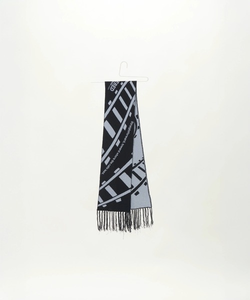 DISCOVERED(ディスカバード)の「Railroad Tracks Muffler(マフラー・メンズ・ブラック・FREE)」の1枚目の写真