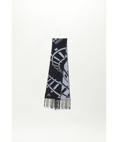 DISCOVERED(ディスカバード)の「Railroad Tracks Muffler(マフラー・メンズ・ブラック・FREE)」の2枚目の写真