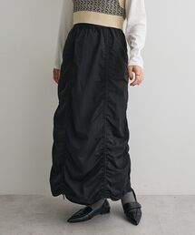 ドロストシャーリングデザインスカート