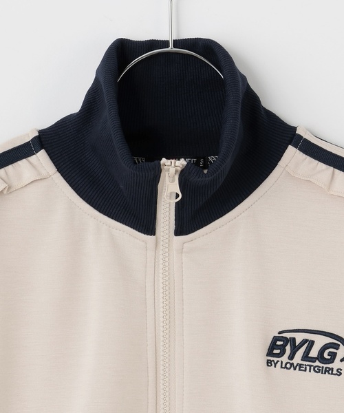 by LOVEiT（バイラビット）の「トラックジャケット（ジャージ・キッズ・オフホワイト/ネイビー・120cm/140cm/160cm/150cm/130cm）」の3枚目の写真