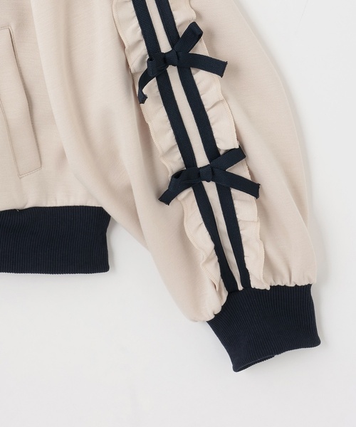 by LOVEiT（バイラビット）の「トラックジャケット（ジャージ・キッズ・オフホワイト/ネイビー・120cm/140cm/160cm/150cm/130cm）」の6枚目の写真