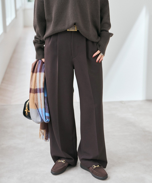 ダック 追加2》ダブルクロスツータックパンツ（スラックス）｜Spick & Span