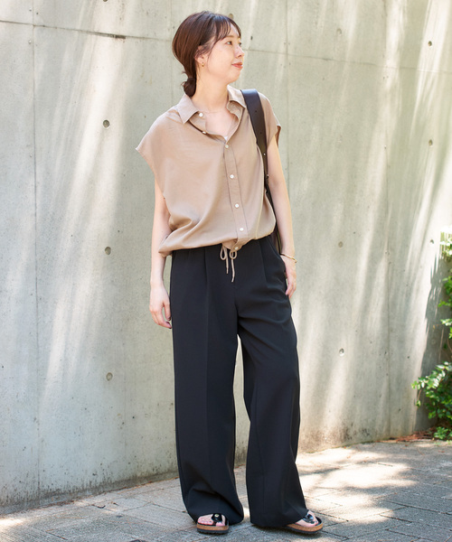 追加2》ダブルクロスツータックパンツ（スラックス）｜Spick & Span