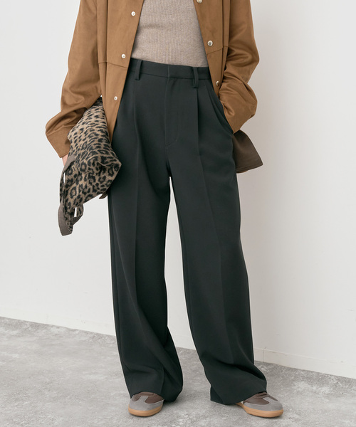 追加2》ダブルクロスツータックパンツ（スラックス）｜Spick & Span