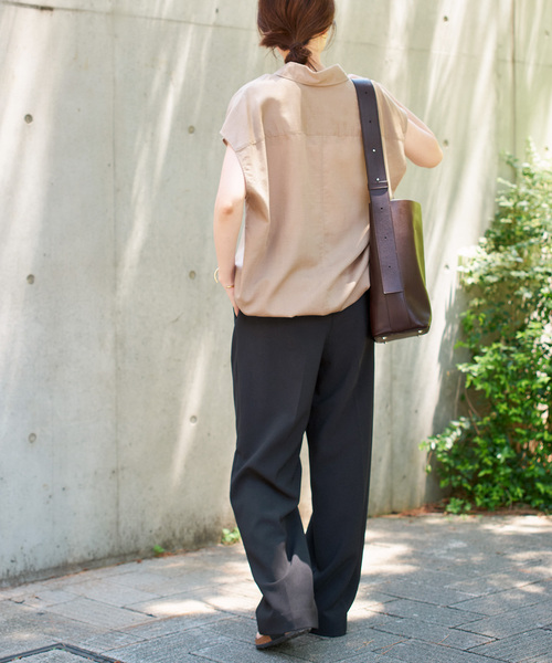 追加2》ダブルクロスツータックパンツ（スラックス）｜Spick & Span