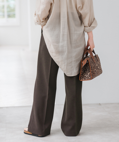 Spick & Span(スピックアンドスパン)の「《追加2》ダブルクロスツータックパンツ(スラックス・レディース・ブラウン/ブラック・34/36/38/40)」の17枚目の写真