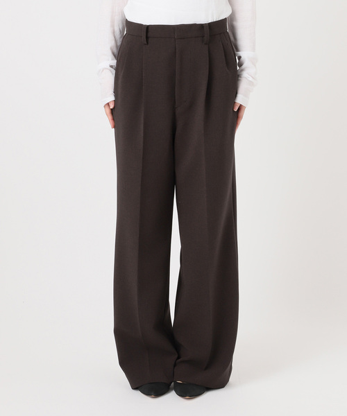 Spick & Span(スピックアンドスパン)の「《追加2》ダブルクロスツータックパンツ(スラックス・レディース・ブラウン/ブラック・34/36/38/40)」の22枚目の写真