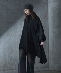 とろみアシンメトリーシャツ