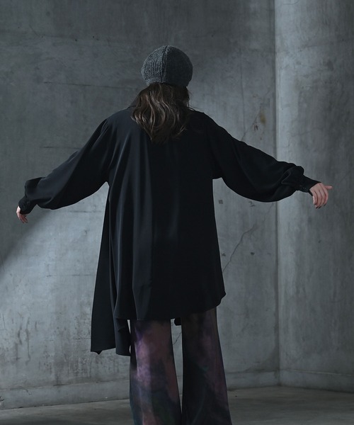 funda mine（ファンダマイン）の「とろみアシンメトリーシャツ（シャツ/ブラウス・レディース・ホワイト/ブラック・FREE）」の13枚目の写真