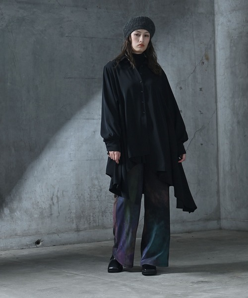 funda mine（ファンダマイン）の「とろみアシンメトリーシャツ（シャツ/ブラウス・レディース・ホワイト/ブラック・FREE）」の15枚目の写真