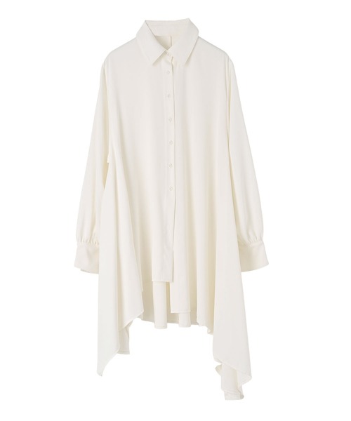 funda mine（ファンダマイン）の「とろみアシンメトリーシャツ（シャツ/ブラウス・レディース・ホワイト/ブラック・FREE）」の21枚目の写真